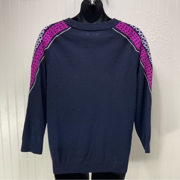 J. CREW 100% merino wool embroidered sweater - Picture 5 of 6